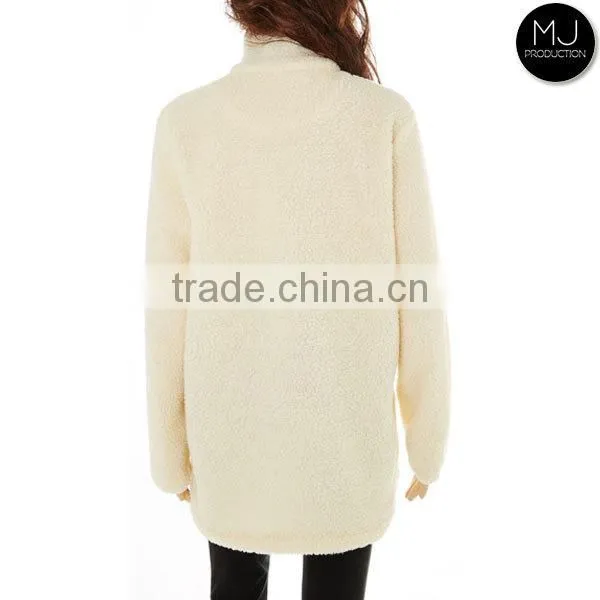 Factory Winter Cozy Women Blank Sherpa Fleece Pullover