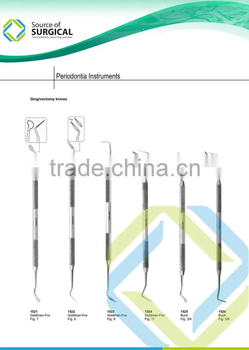 62 Periodontia instruments