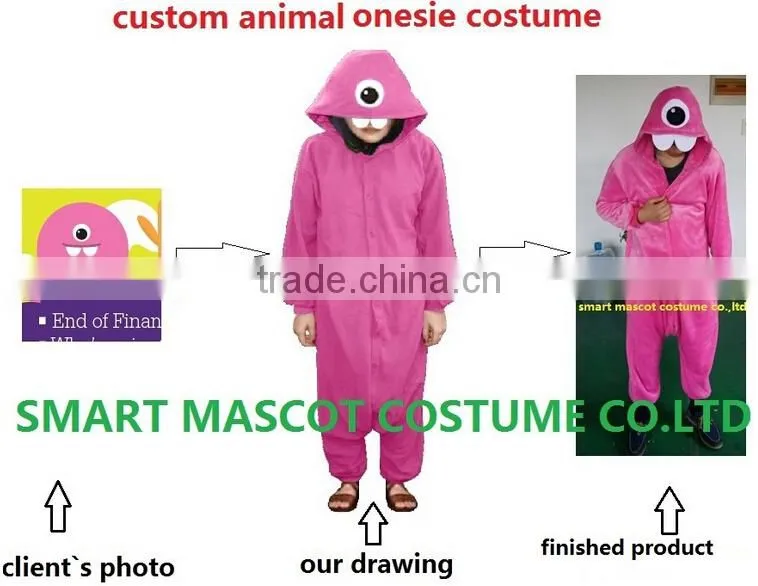 wholesale good quality unisex flannel adult animal suite