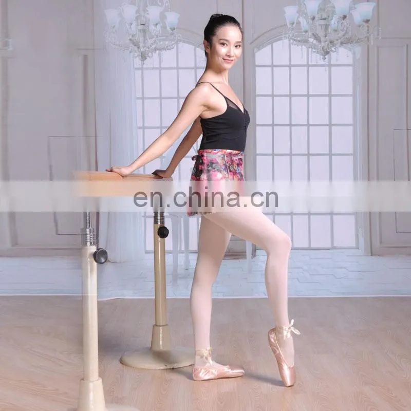 11414413 Flower Dance Skirt Print Chiffon Wrap Skirt Ballet Skirt