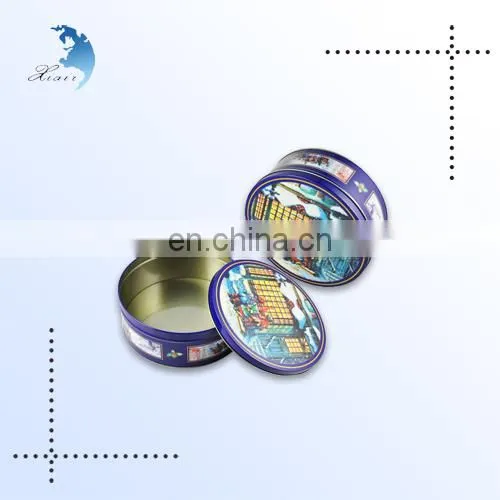 Customized High Quality Rectangle Shape Metal Food Safe Box Flip
