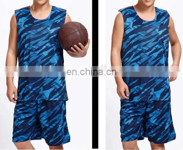 high quality polyester customized design camo basketball jersey