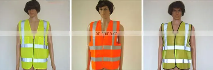 Rodway Polyester Reflective Green Vest Safety