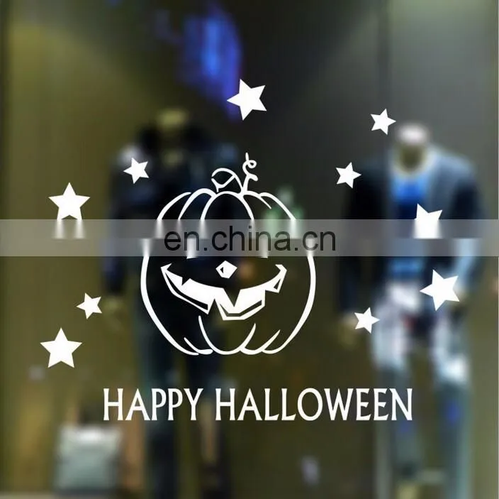 Pumpkin Halloween Theme Evil Window/Wall Sticker Halloween Decoration Home Decoration