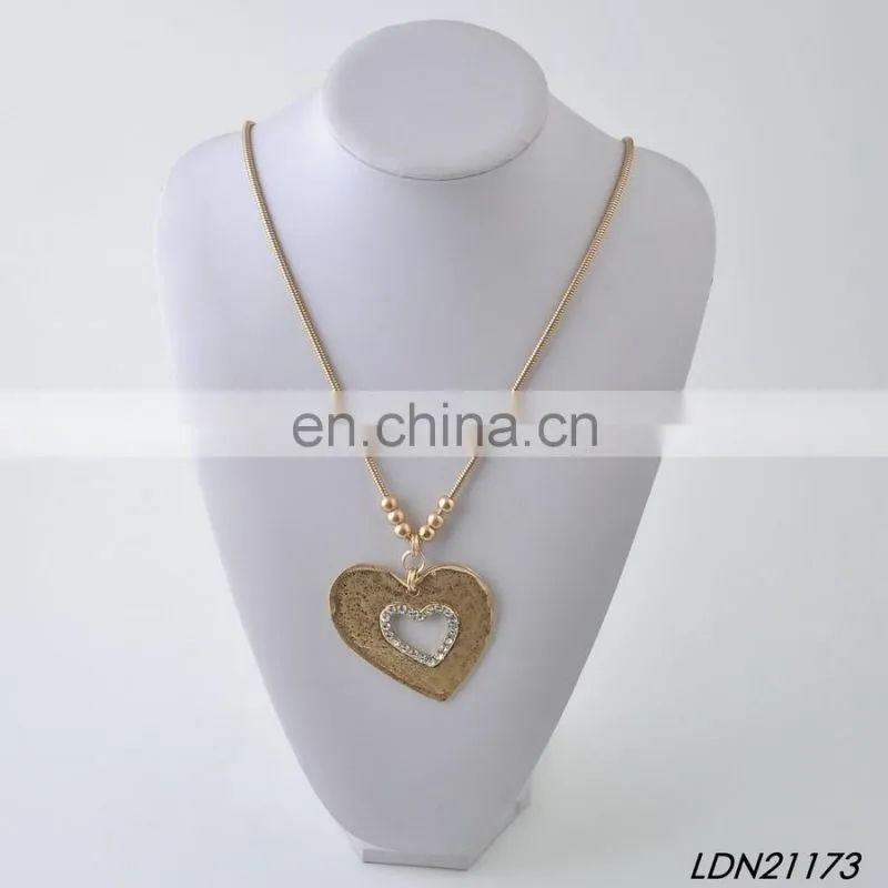Wron Siver Beaded Leather Tassel Long Necklaces
