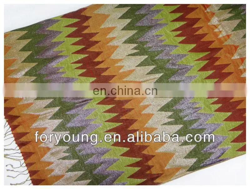 zigzag woven scarf
