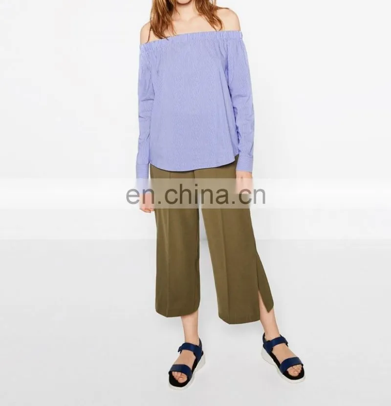 side open women chino pants
