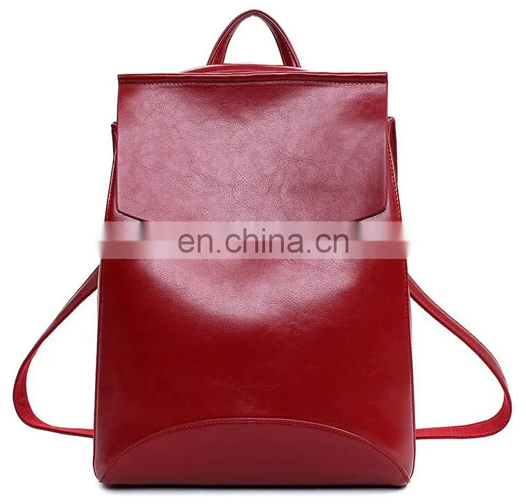 Fashion leisure backpack pu trend all-match backpack