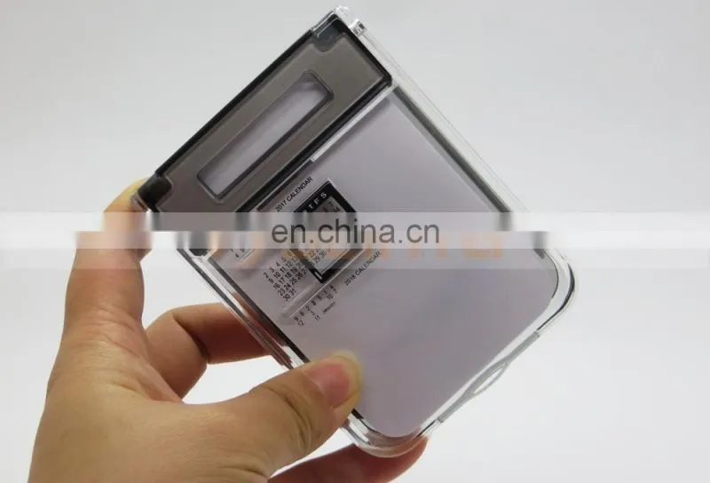 Foldalbe Business Gifts Transparent PP Sticky Notes Box Customized Logo