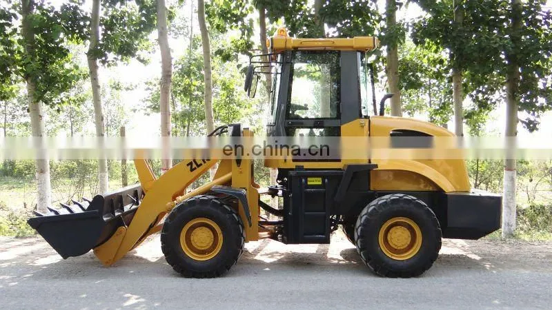 Loader 4WD CE 1.6Ton ZL16 with 4 in 1 bucket/snow blade shovel loader