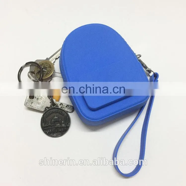 Women'Promotion Gift Silicone Coin Bag Young Ladies Wallet Creative small backpack coin purse
