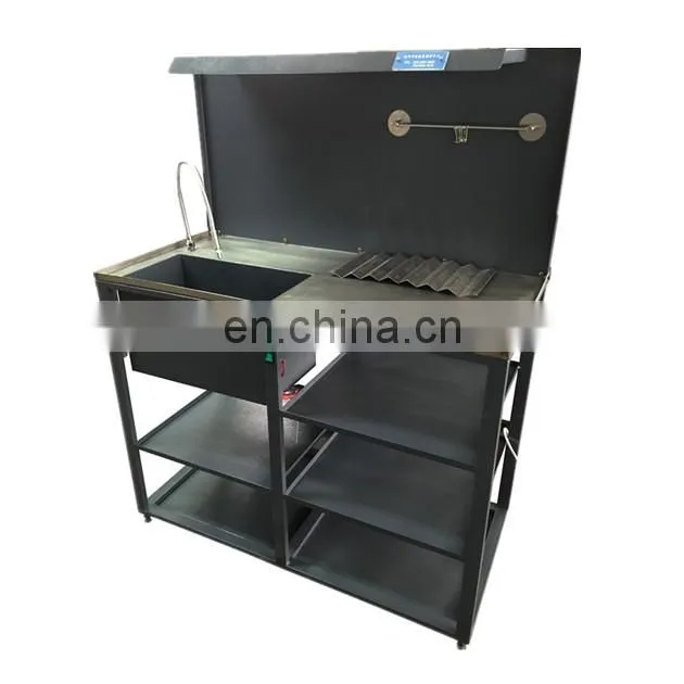 Lower price custom size work bench work table with cleaning trough