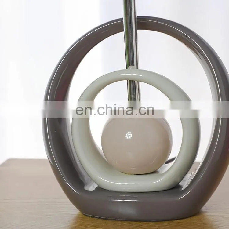 Nordic art style custom living room standing desk light bedside ceramic lamps for home decor