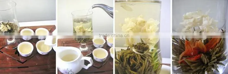 Organic beautiful gift packaging Jasmine flavor 30types blooming tea