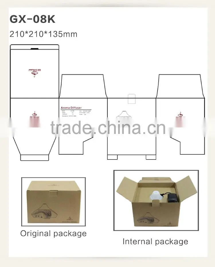 GX Diffuser GX-08K CE, ROHS, PSE, UL, GS approval wholesale aroma diffuser