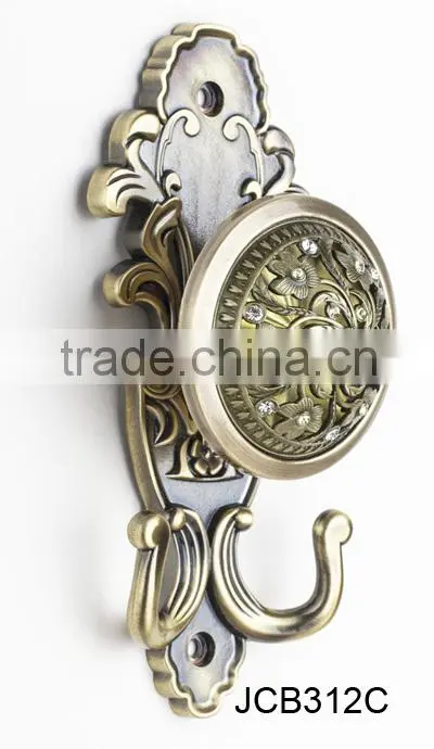 JCB312 ABCD metal curtain tiebacks double hook