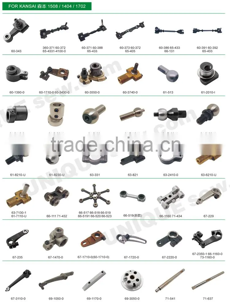 Sewing machine spare parts for KANSAI machine