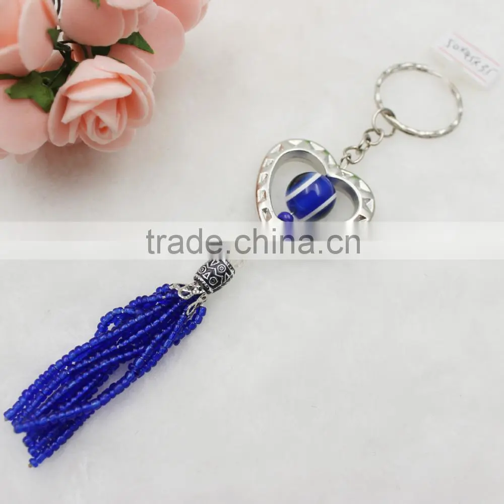 Islamic Fashion Plastic Blue Evil Eye Pendant Keychain