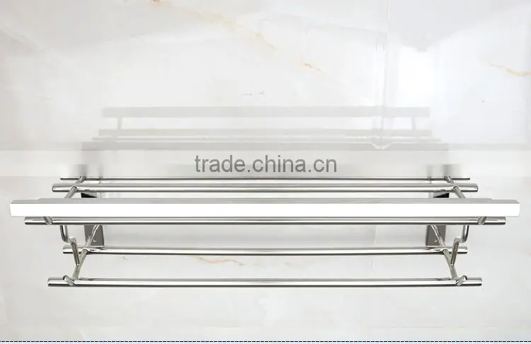 Wesda stainless steel and alloy bathroom towel shelf & clothes shelf 090