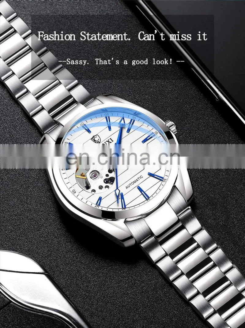CHENXI 8806 Men Mechanical Automatic Watch Stainless Steel Sport Waterproof Mechanical Watches