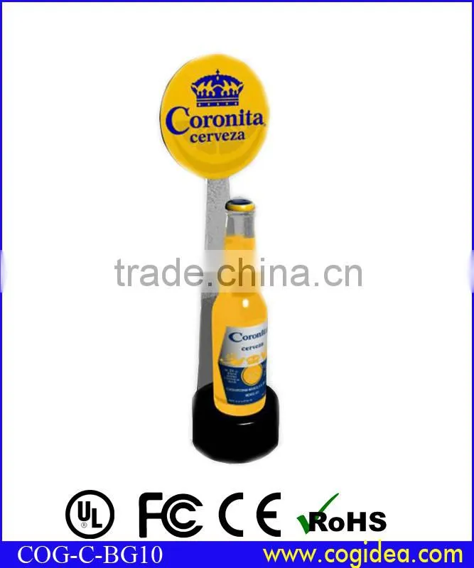 Customized LED Bottle Glorifier for Vodka Wine in the pub bar