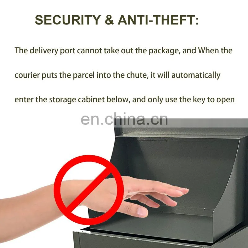 Mail Vault for Home Office Hotel Apartment-Lockable Anti-Theft for Porch Outdoor Mail Box