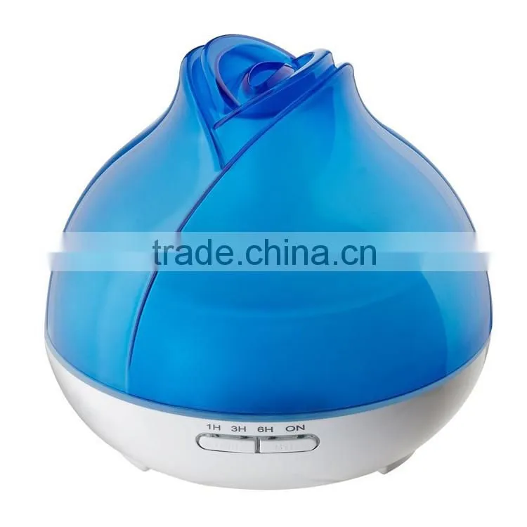 300ml Electric Aromatherapy Essential Oil Diffuser Wood Grain Necklace