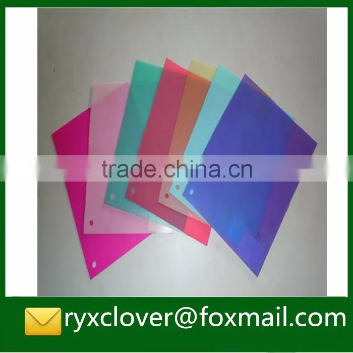 High quality factory transparent colored pp plastic sheets
