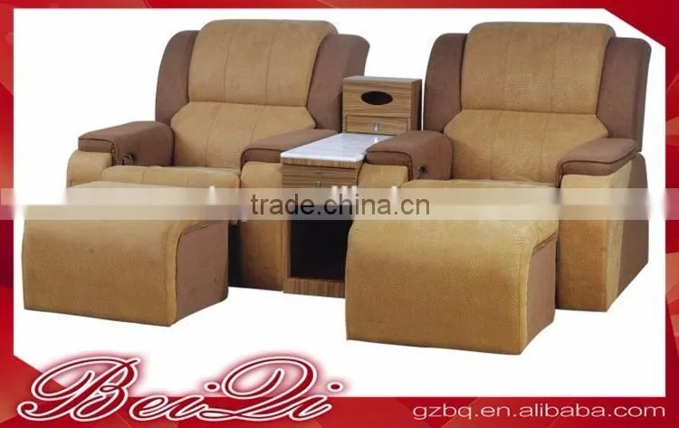 Beiqi Guangzhou New Design Double Person Comfortable and Spacious Manicure Chair Used Beauty Salon Furniture