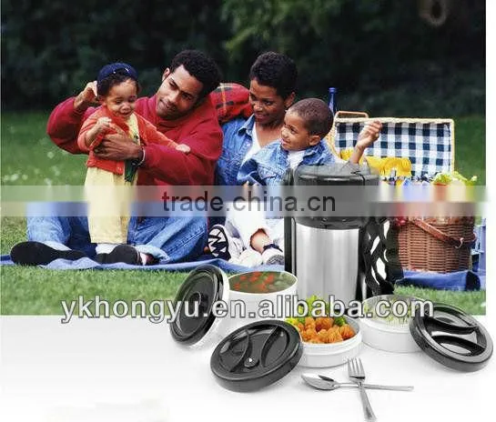 2000ml stainless steel thermal food container for food