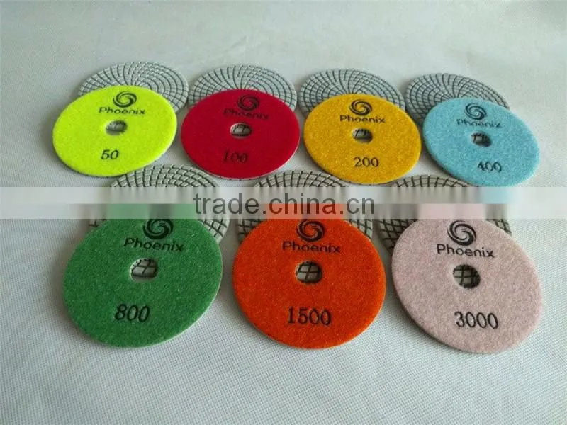 Wet Flexible Granite Polishing Pads