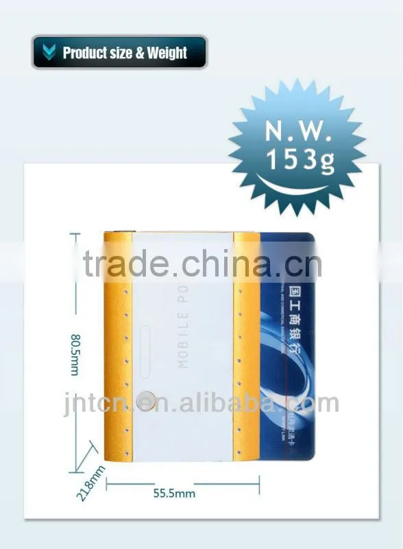 Dual output 5600mAh mobile phone charger