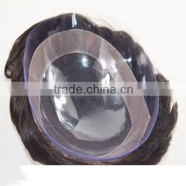 Top quality comfortable real hair swiss lace cheap toupee for men human hair toupee