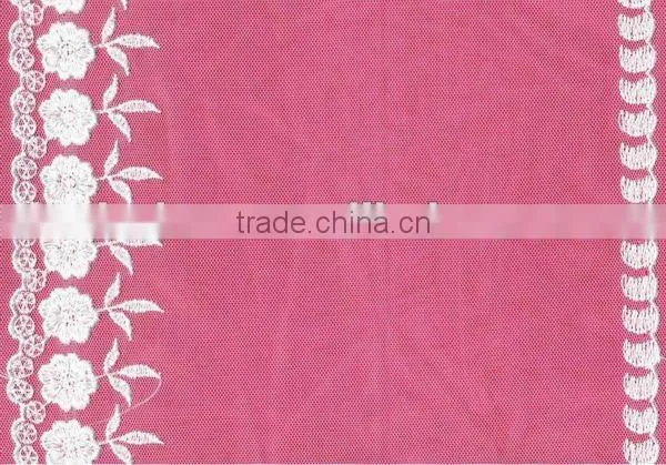 chemical polyester wide lace trim for Dubai