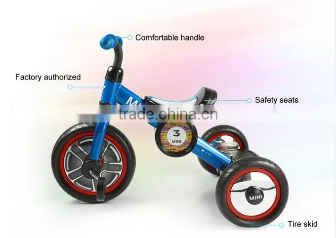 RASTAR MINI licensed 2014 super hot sales plastic sliding baby kids bicycle price