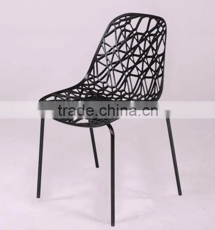 Hollow Personality Design Plastic Chairs Colored Home Goods Grid Office Chair