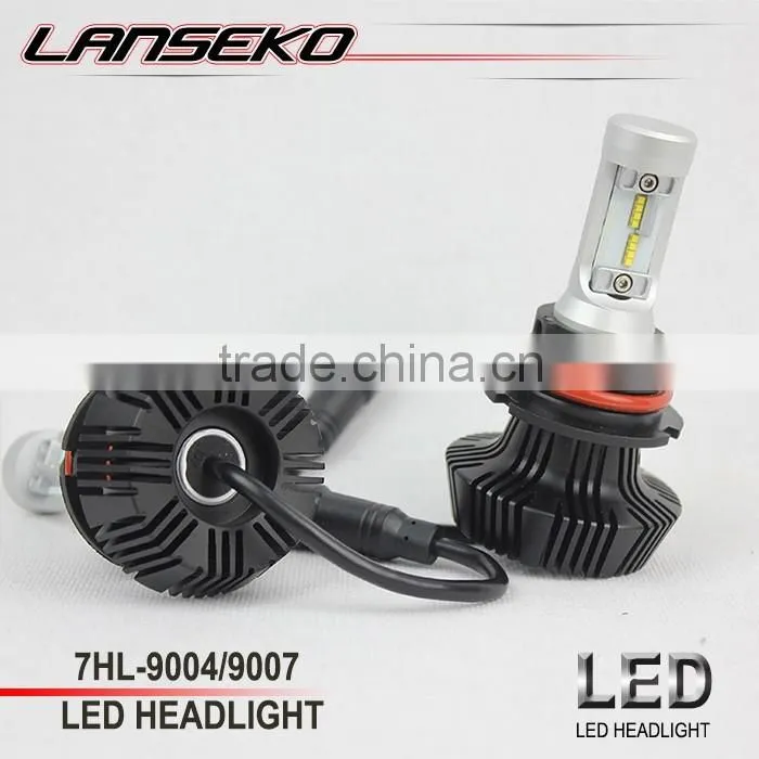 Fannless design hi/lo beam led car phi 9007 headbulb for motor/cars