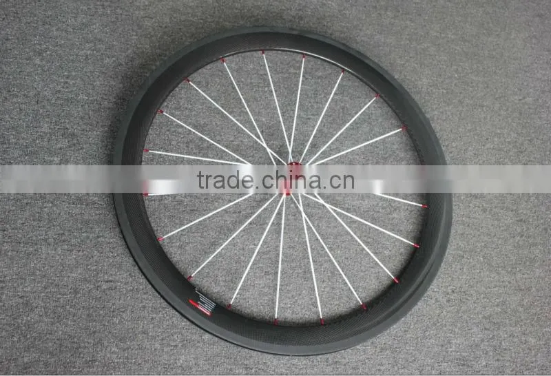 China wholesale bicycle parts carbon road bike wheels 50mm clincher MT-50C