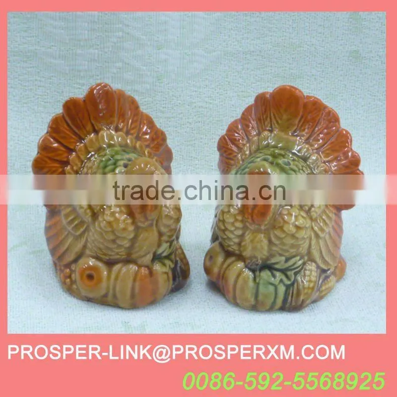 Harvest ceramic turkey decoration