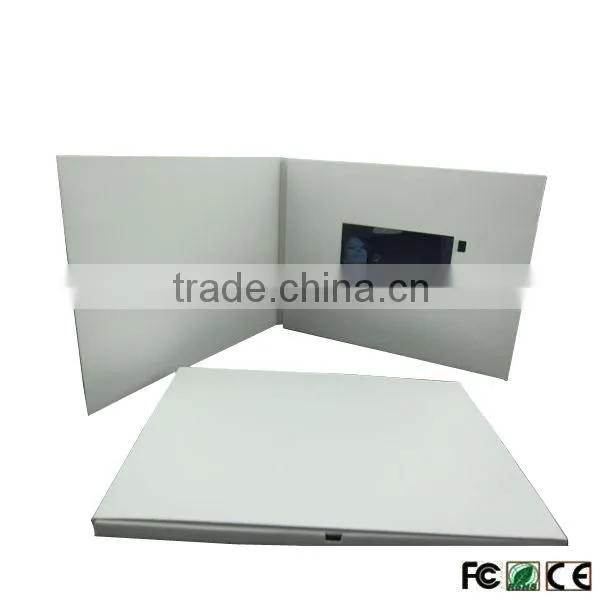 factory oem tft lcd video card panel touch screen multi-button magnetic light switch on/off usb digital video palyer card