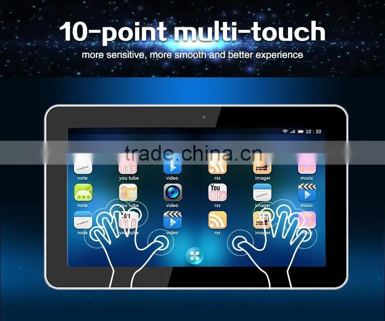 21.5 inch full HD resolution digital signage tablets support 10-points multi-touch