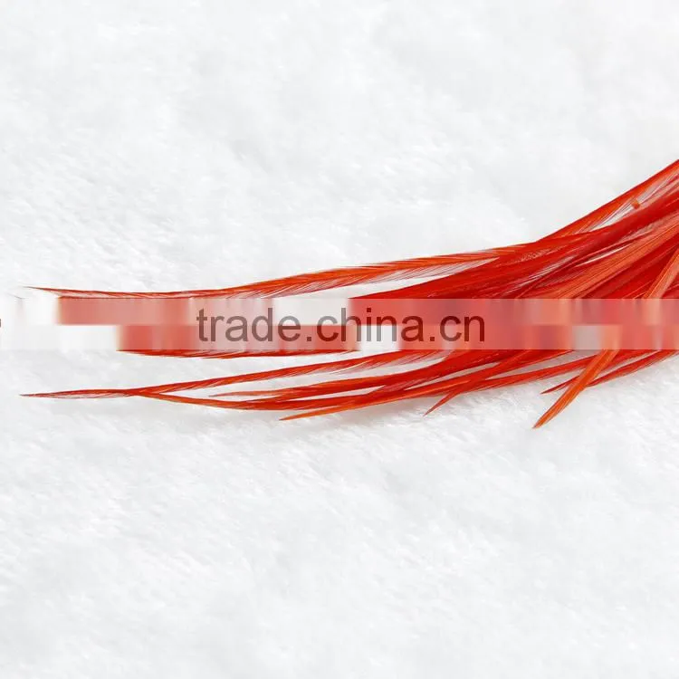 2016 Hot Sale Cheap Grizzly Natural Real Rooster Clip In Feather Hair Extensions