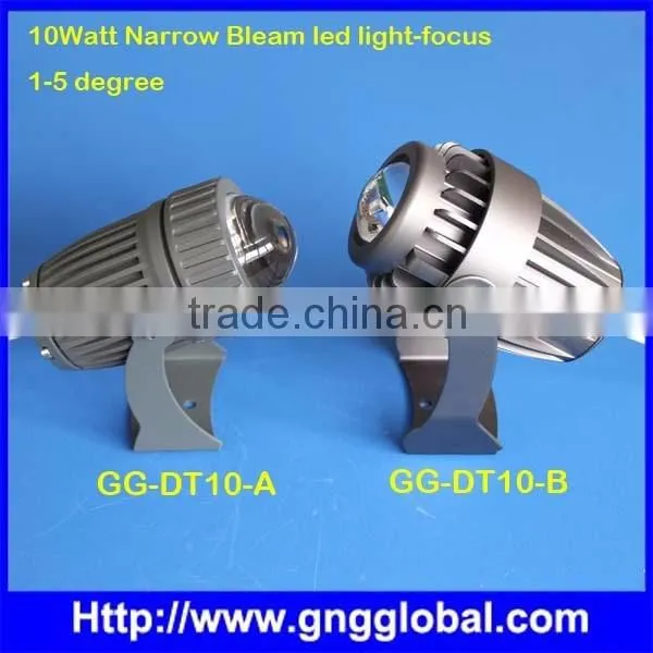 High quality LED COB Light Source 1-5 Degree 10w Epistar/Edison small narrow beam led spot light 80mm