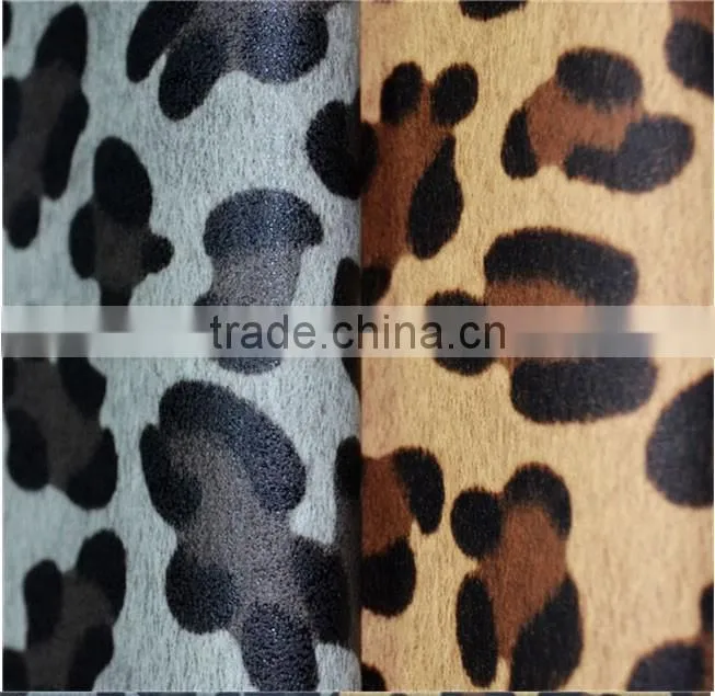 Animal Skin Nubuck PVC Synthetic Leather for Bags,Purse,Shoes with good quality and competitive price