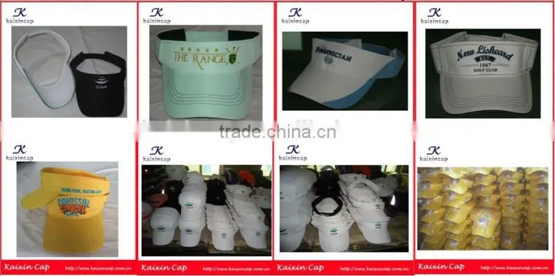 custom made camouflage cheap promotional sun visor hat wholesale