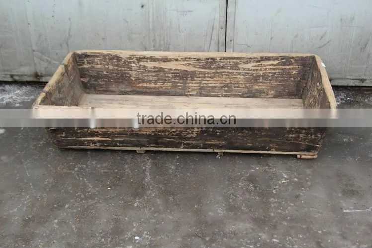 Chinese Antique Wood Garden Flower Tank