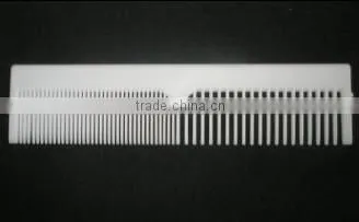 hot sale white double comb tooth plastic hotel hair comb
