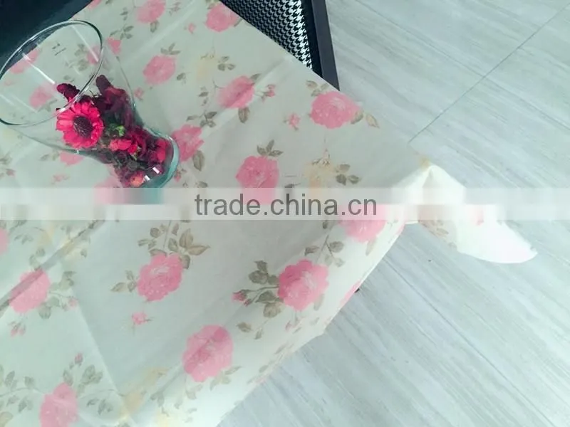 TB003 flowers polyester table cloth