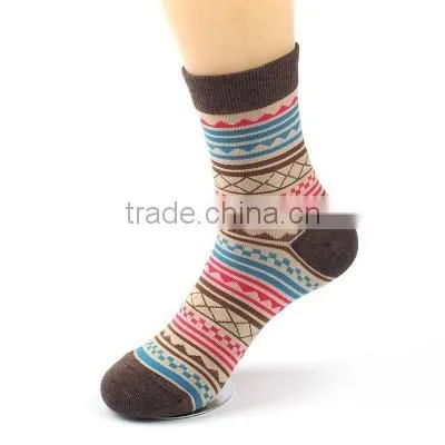 Lady jacquard dress knitted sock