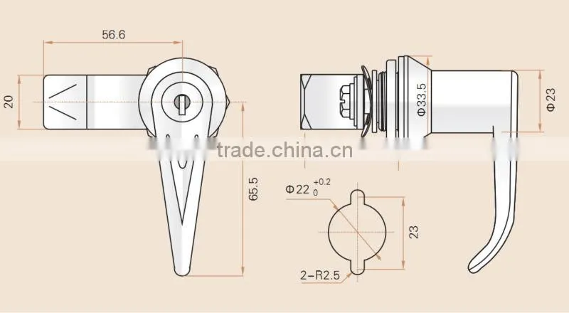 SAIP/SAIPWELL 2014 Hot Sales Waterproof and Adjustable Electric Panel Door Cam Lock